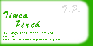 timea pirch business card